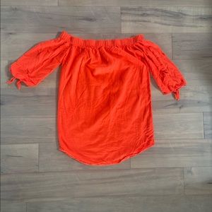Old Navy | Orange Off the Shoulder Mini Dress